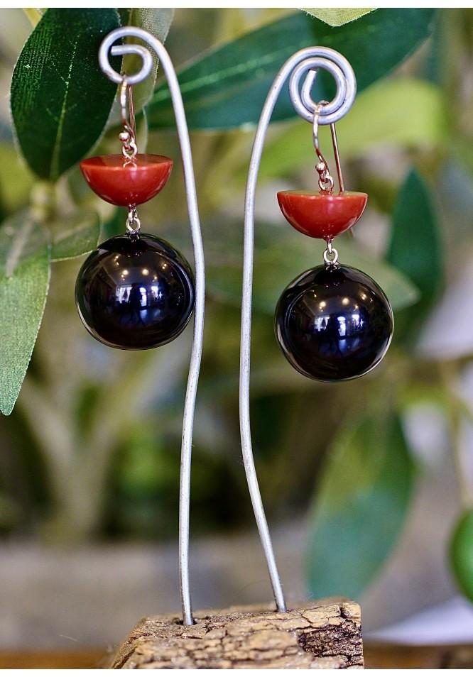 la muse Bobble earrings rust