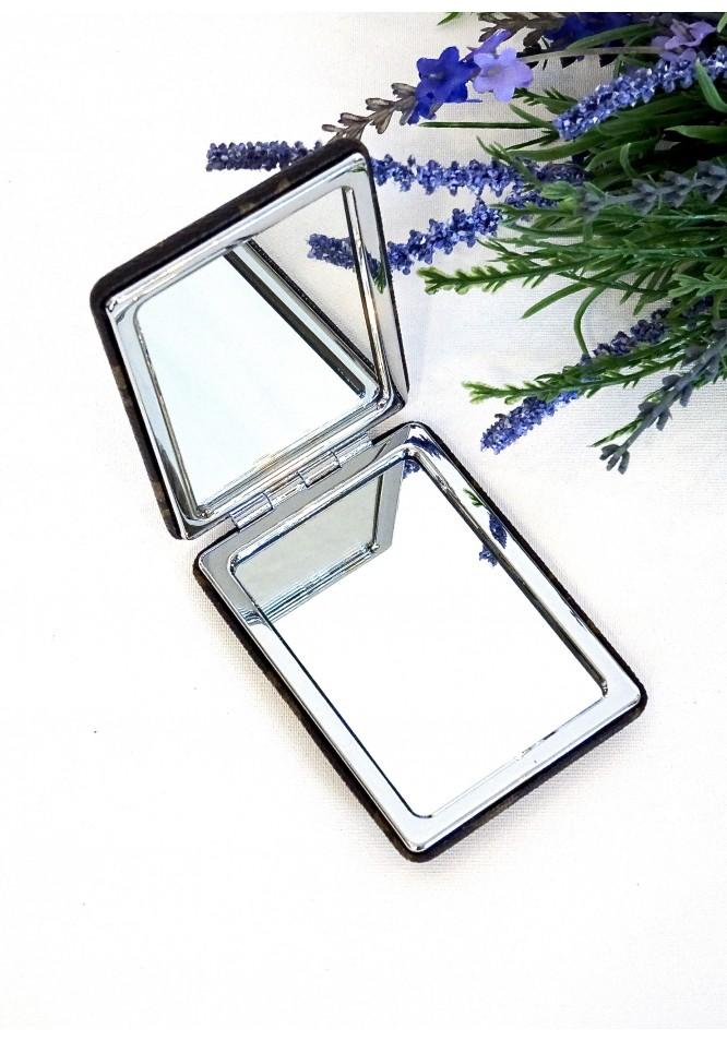 La Muse Brown Compact Mirror
