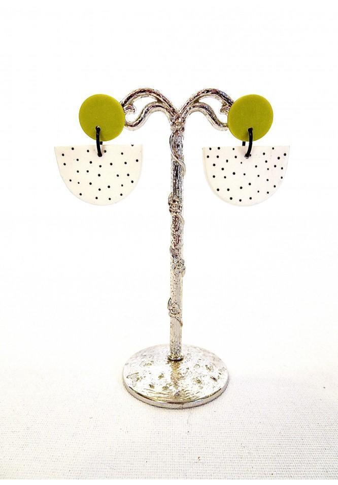 la muse Ceramic earrings lime