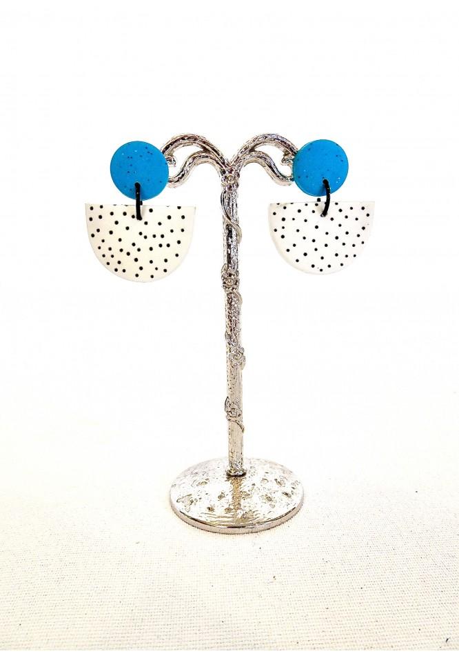 la muse Ceramic earrings turquoise