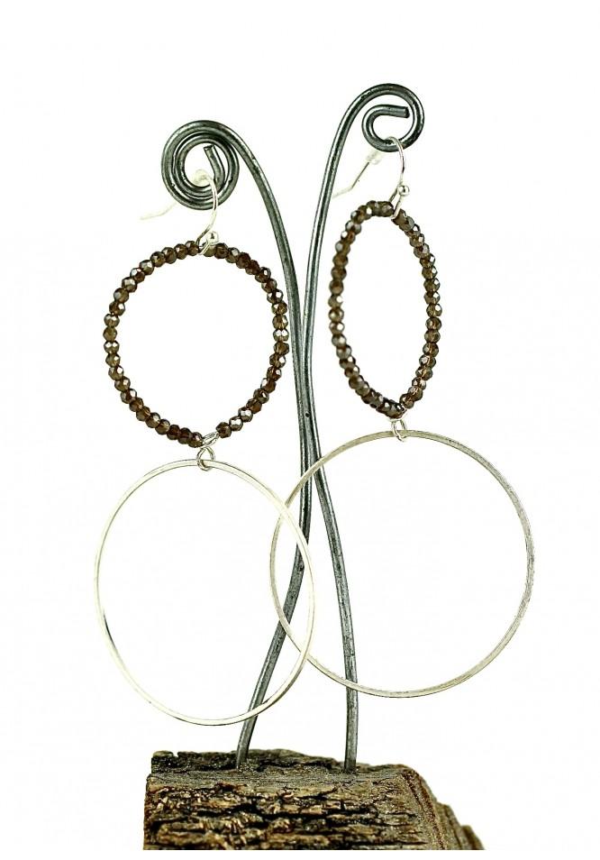 la muse Contemporary hoop earrings