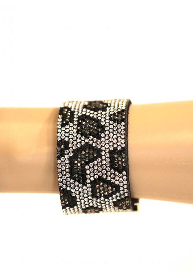 La Muse Crystal Animal Print Bracelet