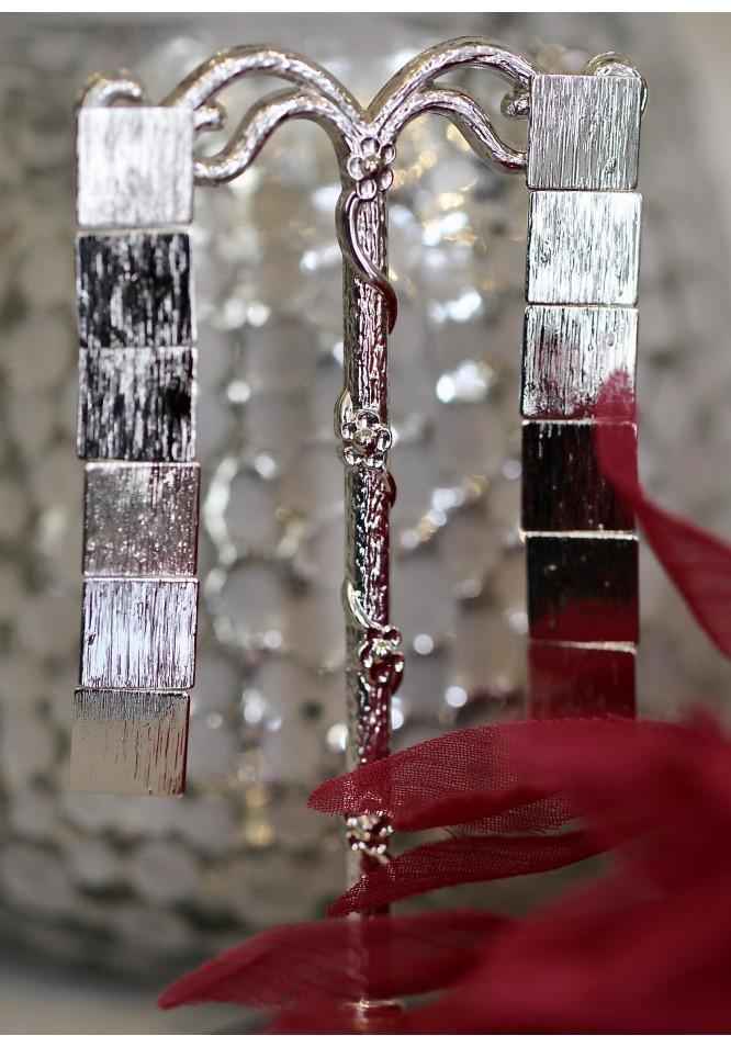 La Muse Dangly Square Earrings