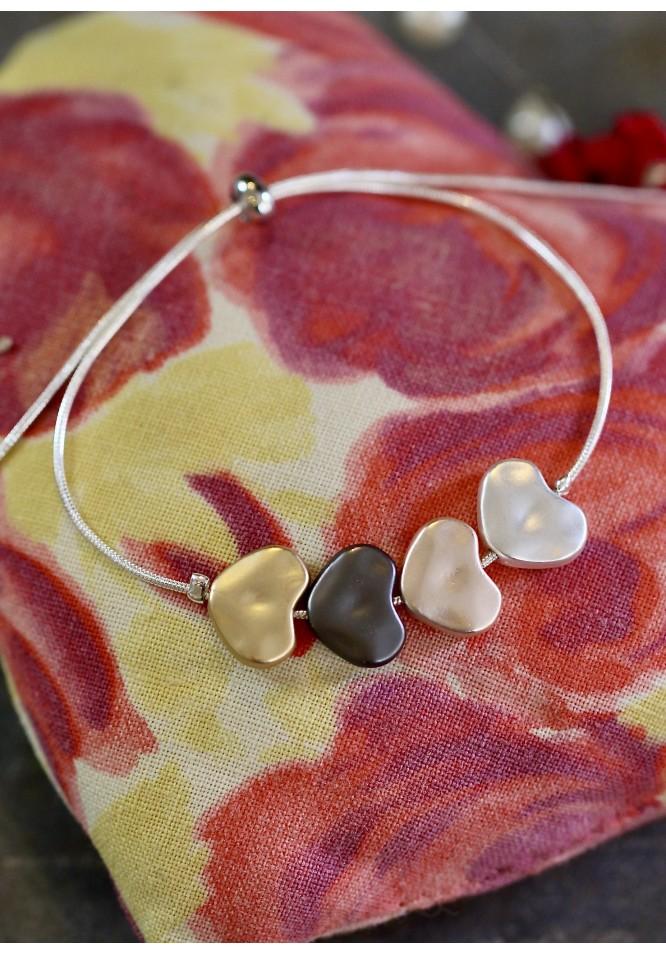 La Muse Four Hearts Friendship Bracelet