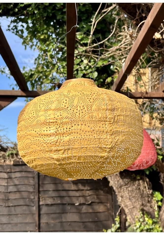 la muse Garden lantern pumpkin mustard