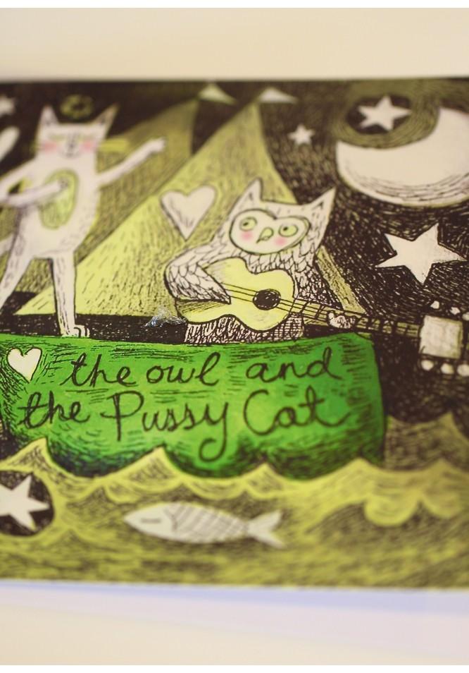 La Muse Gift Card "The Owl And The Pussy Cat"