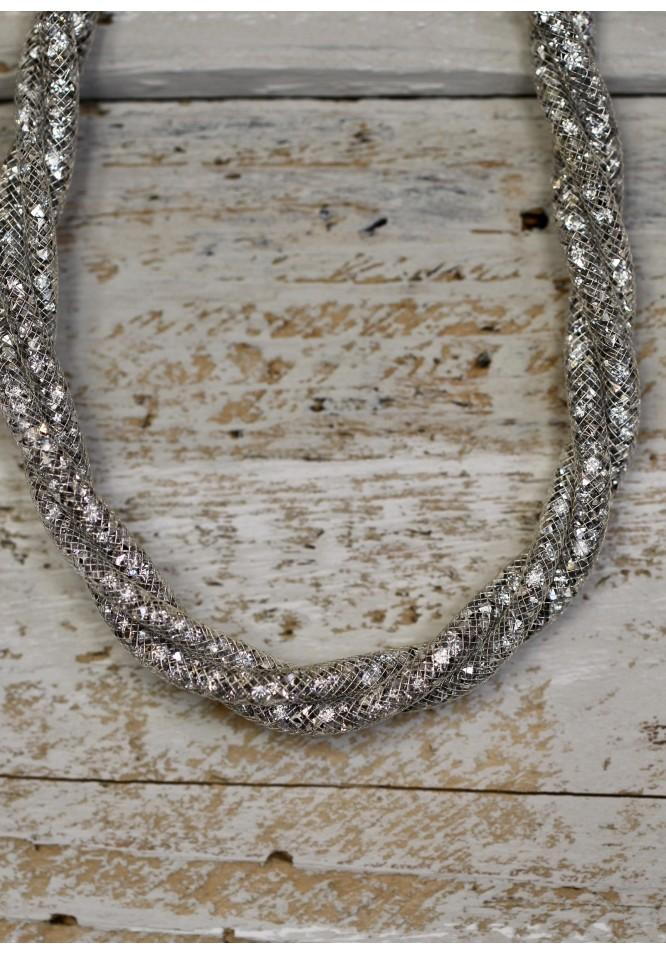 La Muse Glitter Twist Necklace