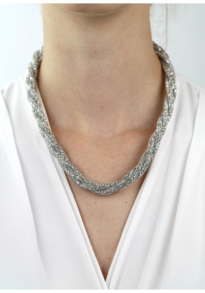 la muse Glitter twist necklace
