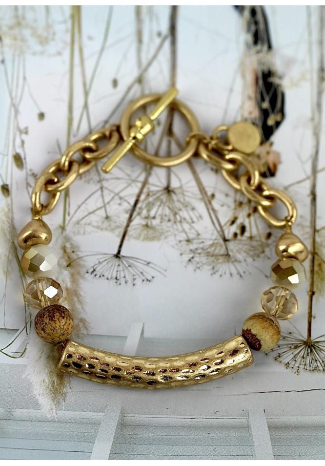 la muse Hammered bar bracelet