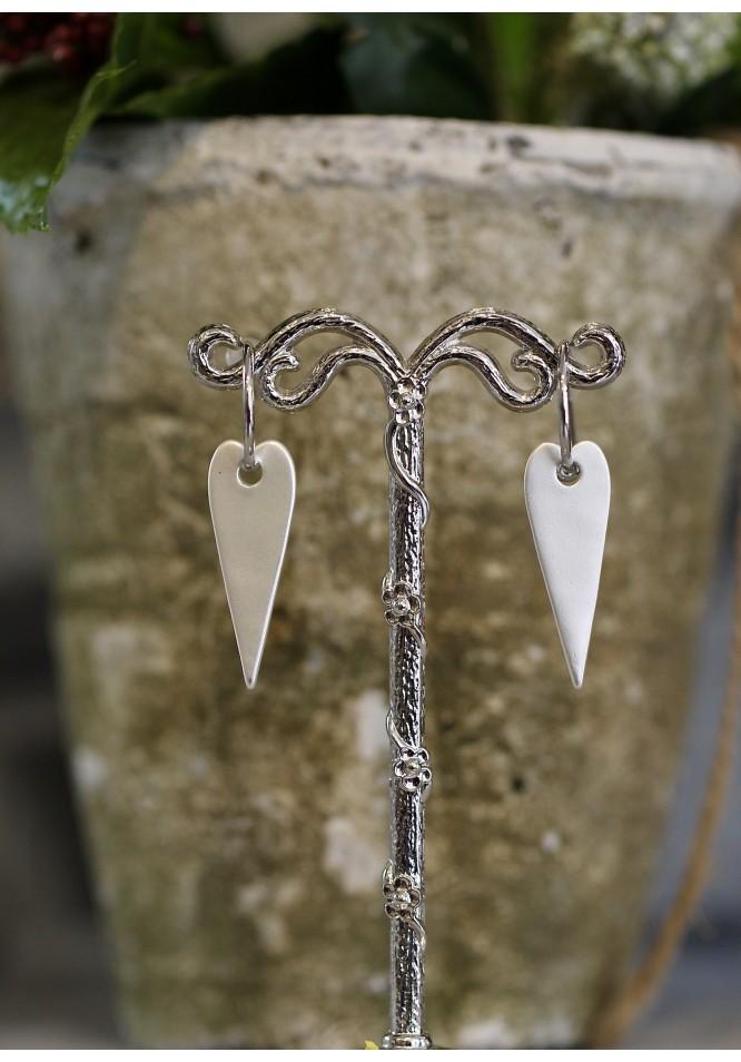 La Muse Hoop And Heart Earrings