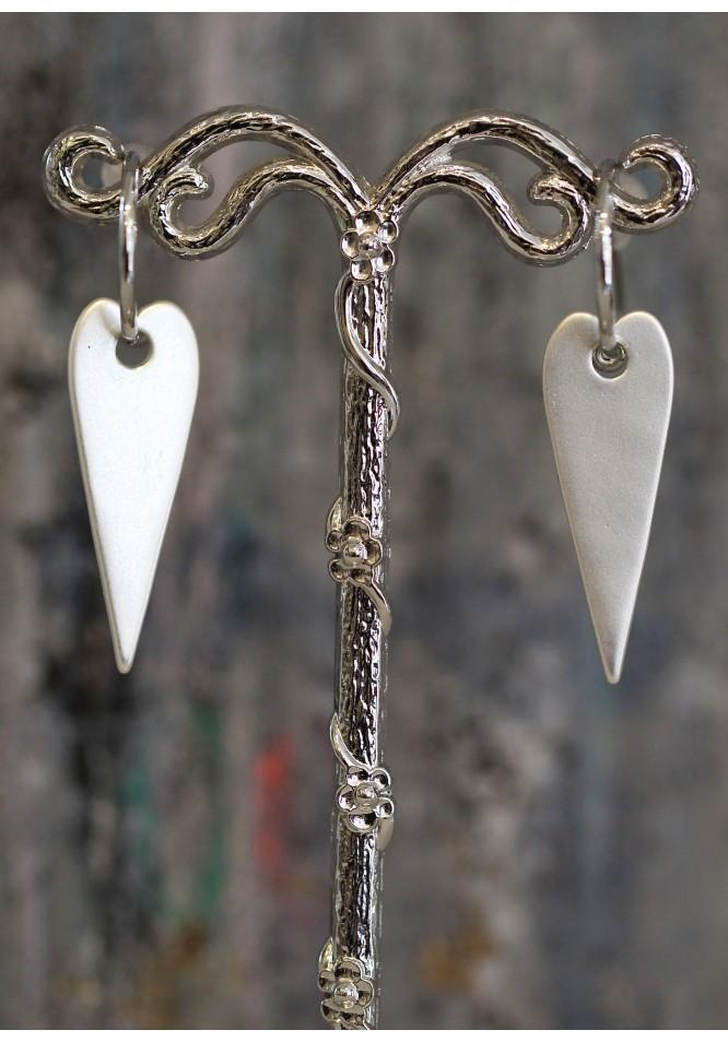 La Muse Hoop And Heart Earrings