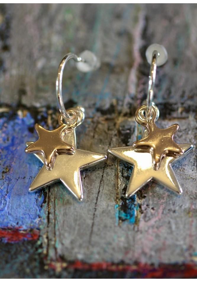 La Muse Hoop And Star Earrings