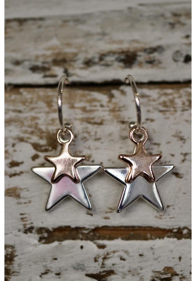 La Muse Hoop And Star Earrings