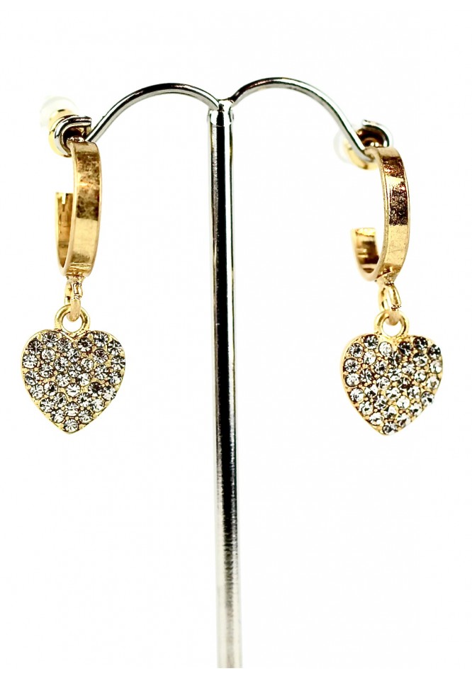 la muse Hoop & heart earrings