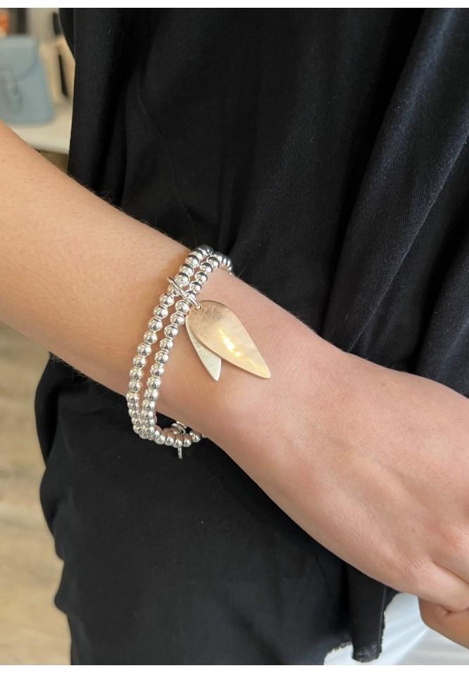 La Muse Leaf Charm Bracelet