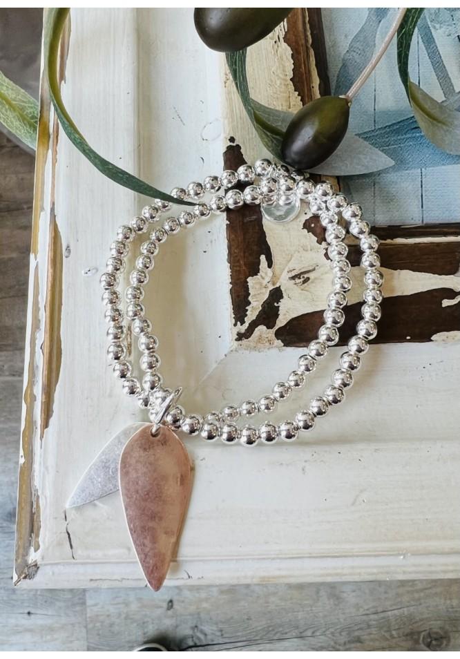 la muse Leaf charm bracelet