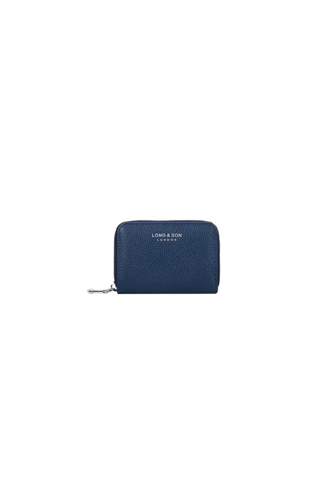 la muse Leather credit card wallet navy