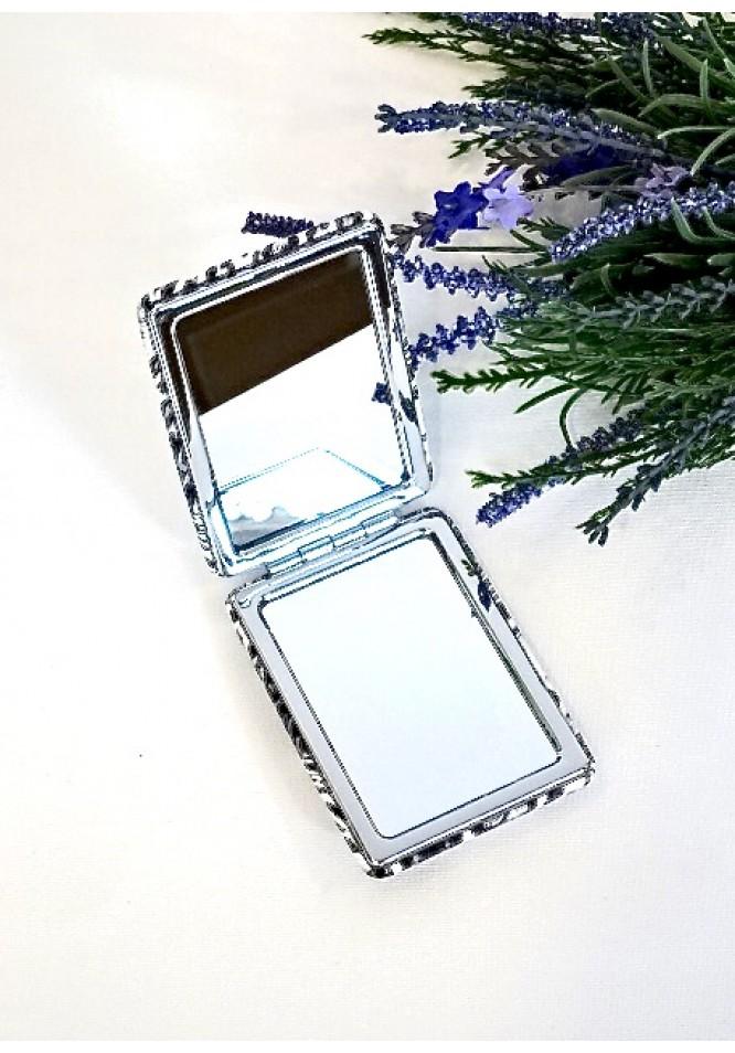 La Muse Leopard Print Compact Mirror