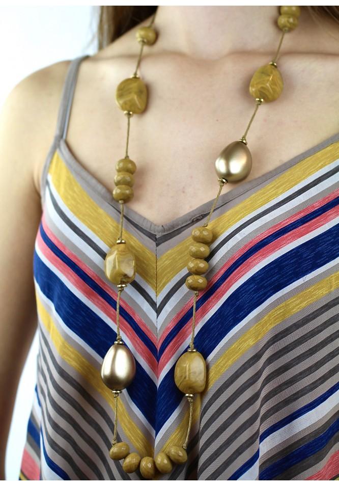 La Muse Long Bead Necklace