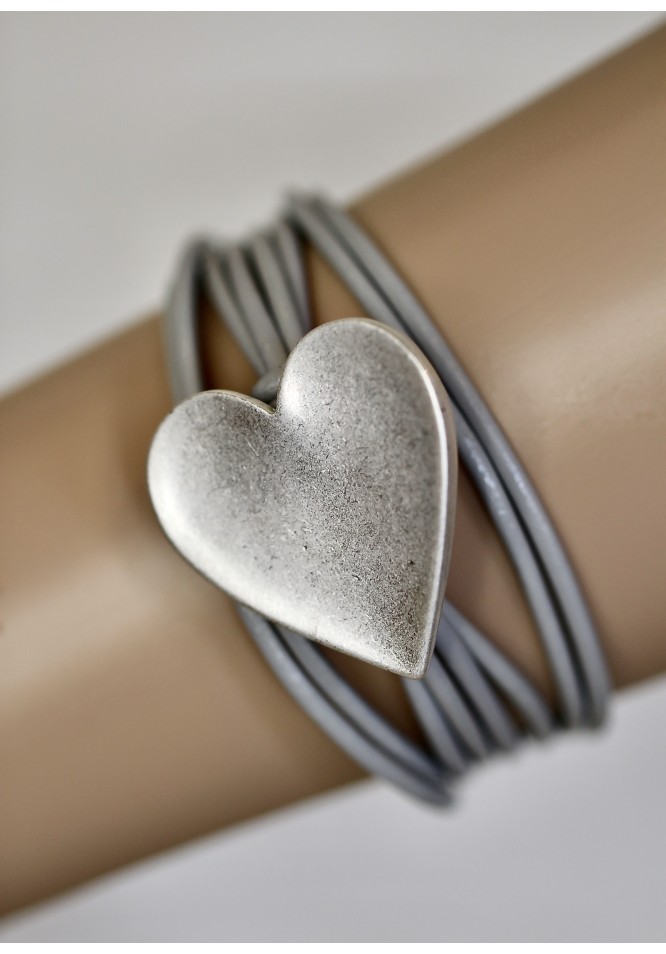 La Muse Matt Heart Bracelet