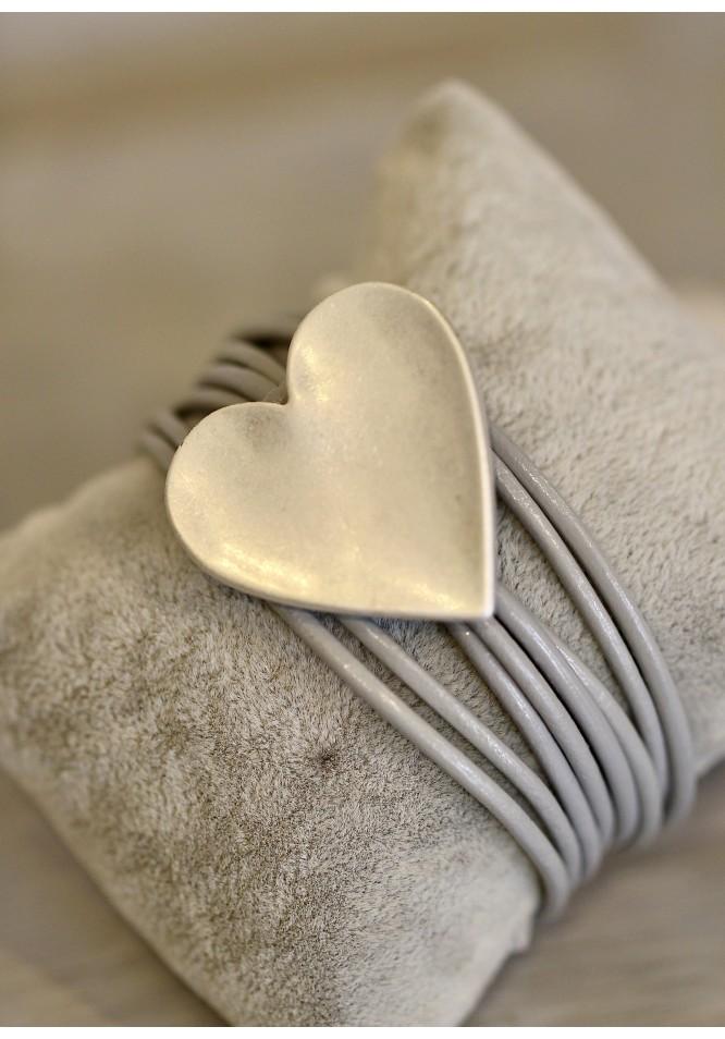 la muse Matt heart bracelet