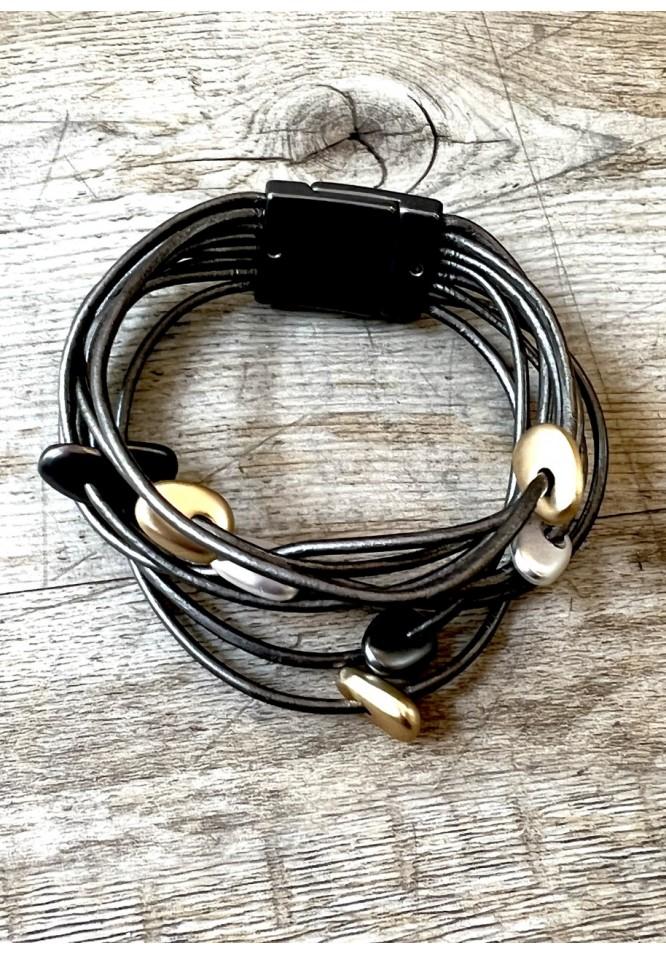 la muse Multi strand bracelets with nuggets