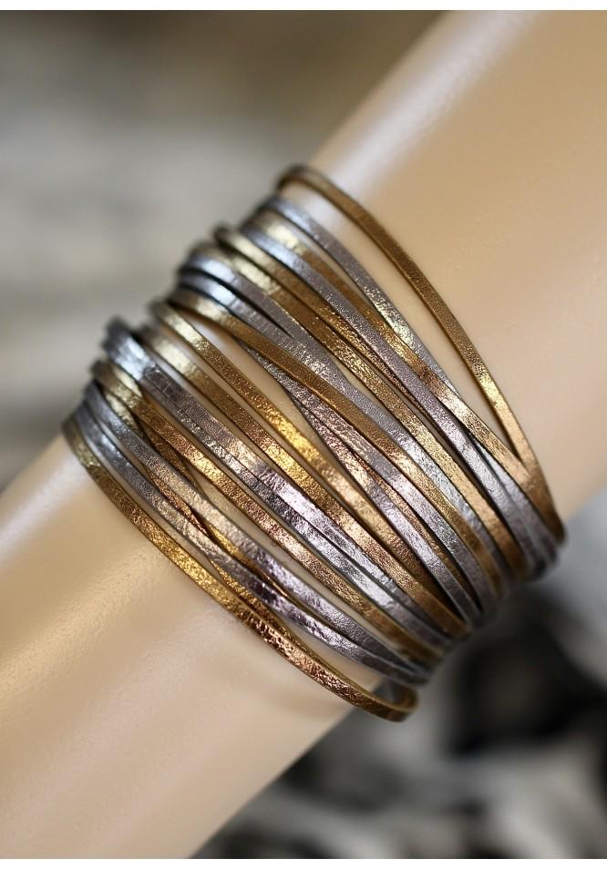 la muse Multi strand leather bracelet