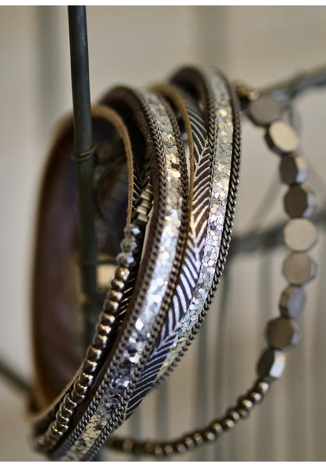 La Muse Multi Wrap Around Bracelet With Beads