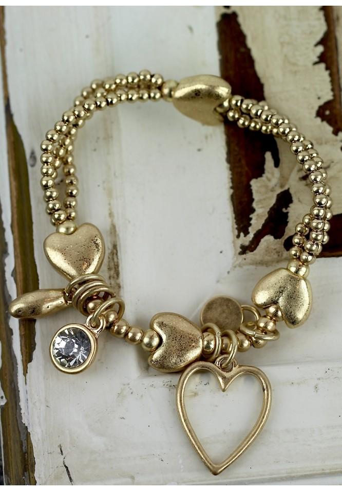 la muse Open heart charm bracelet