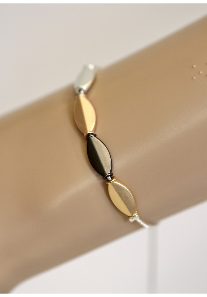 La Muse Oval Discs Friendship Styek Bracelet