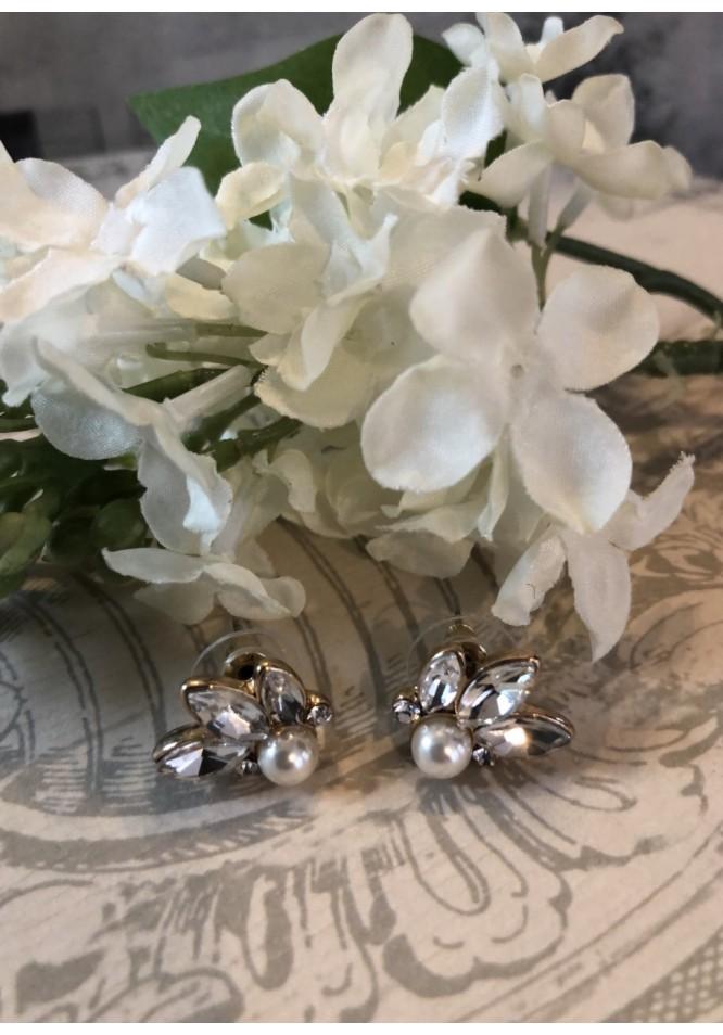 la Muse 'Pearl' And Crystal Studs
