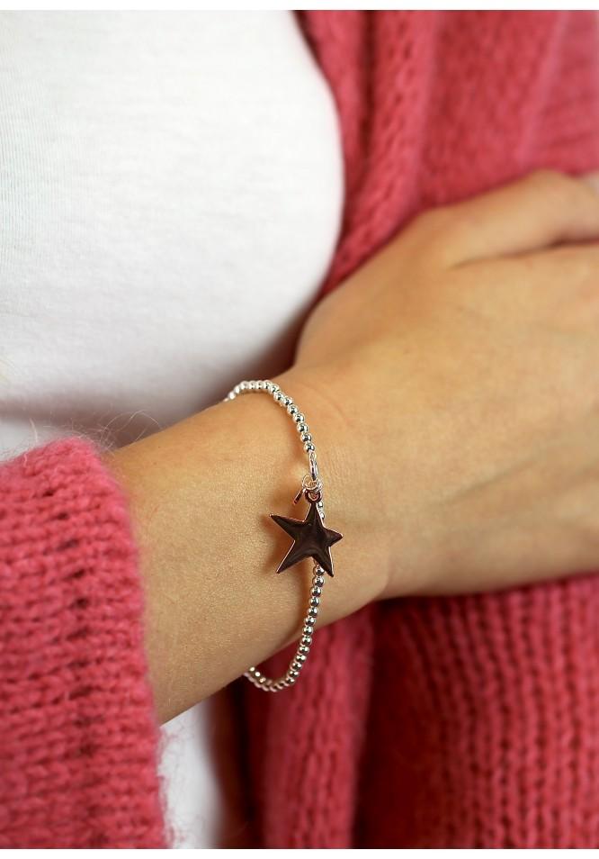 la muse Simple star bracelet 'rose gold'