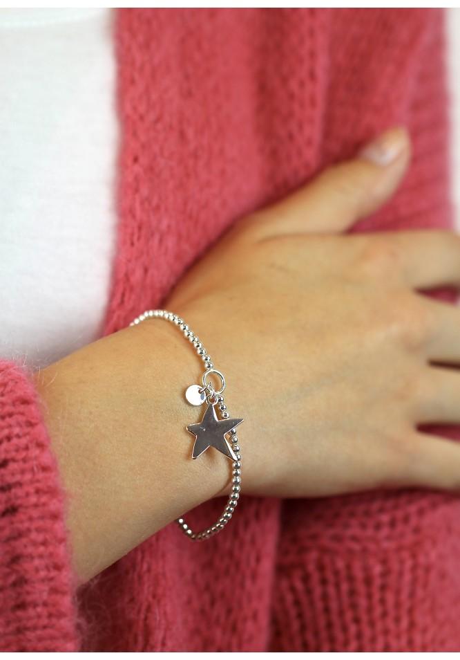 la muse Simple star bracelet 'silver'