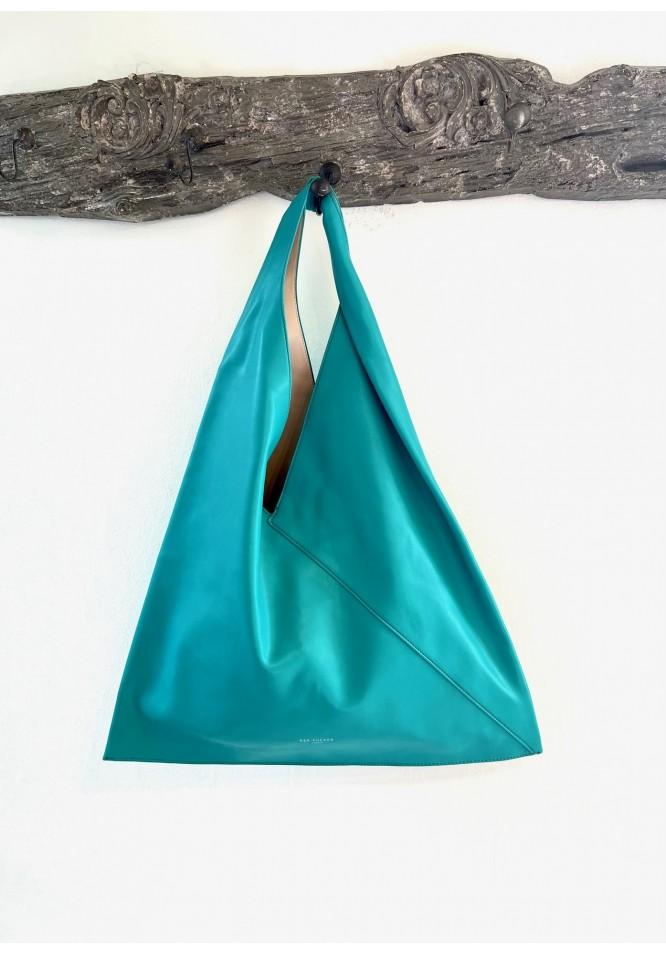la muse Slouchy bag turquoise