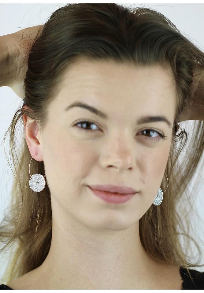 la muse Sparkle hoop earrings