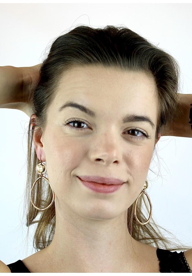 la muse Statement oval earrings