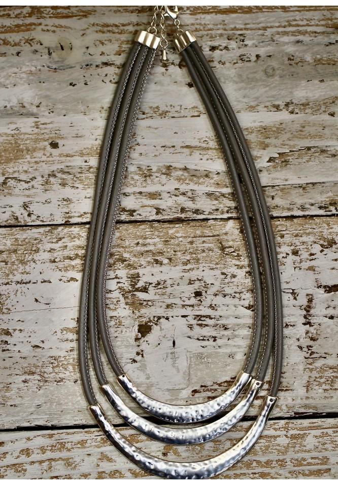 La Muse Triple Crescent Necklace