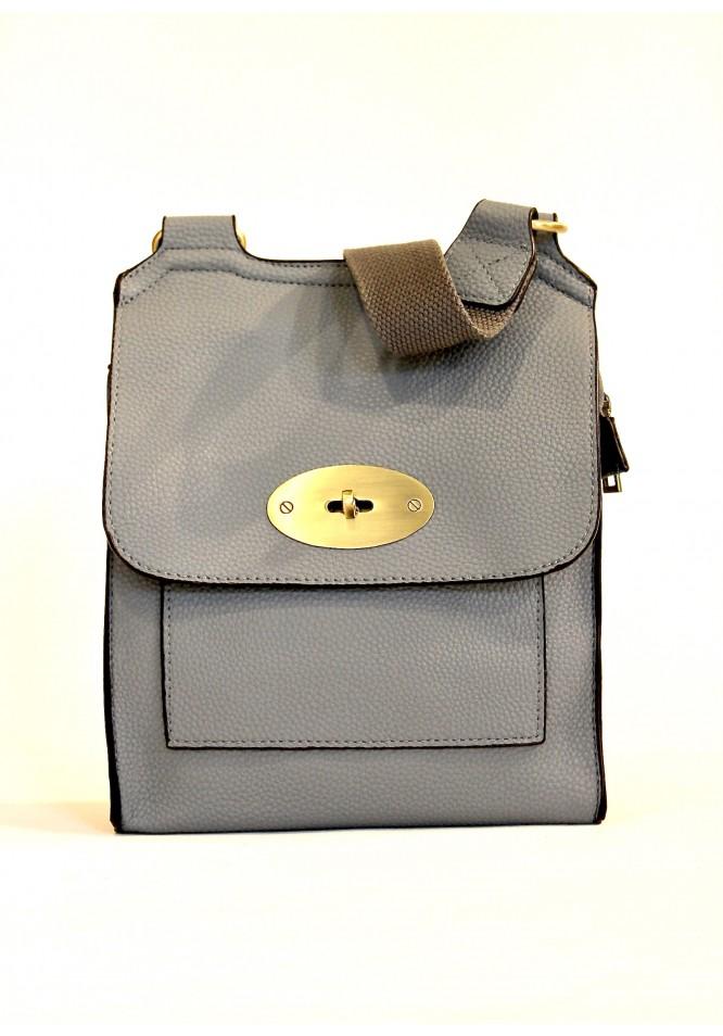 la muse Twist clasp bag powder blue