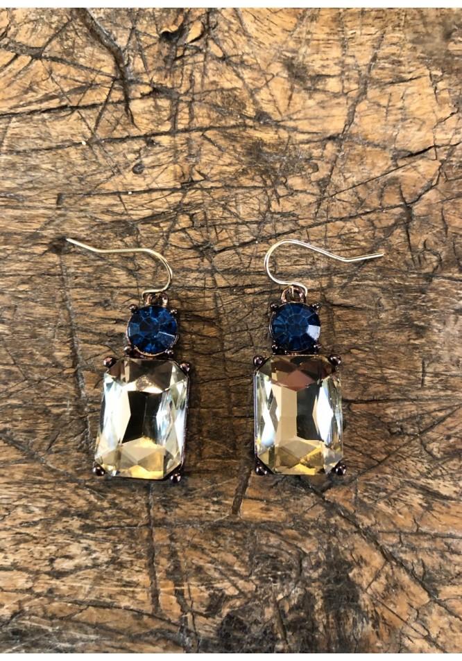 La Muse Vintage Crystal Earrings