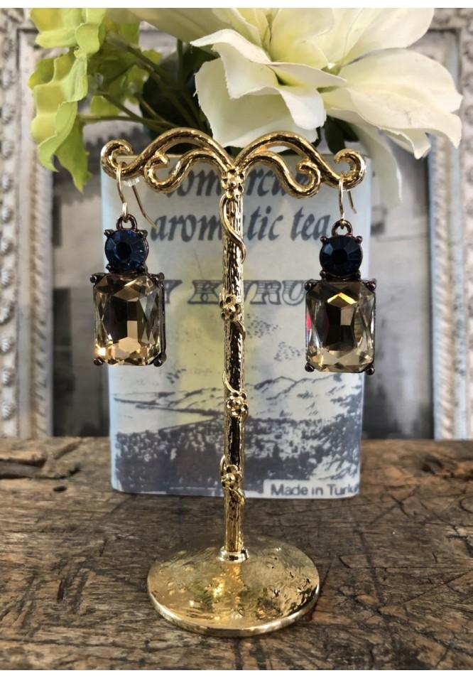 La Muse Vintage Crystal Earrings