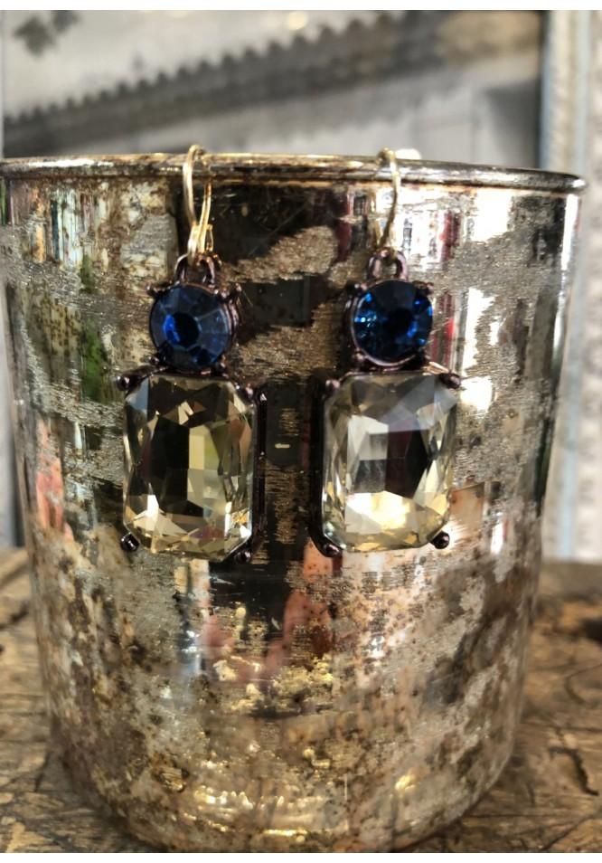 la muse Vintage crystal earrings