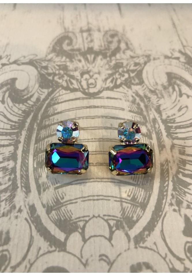 La Muse Vintage Style Earring Jewel Colours