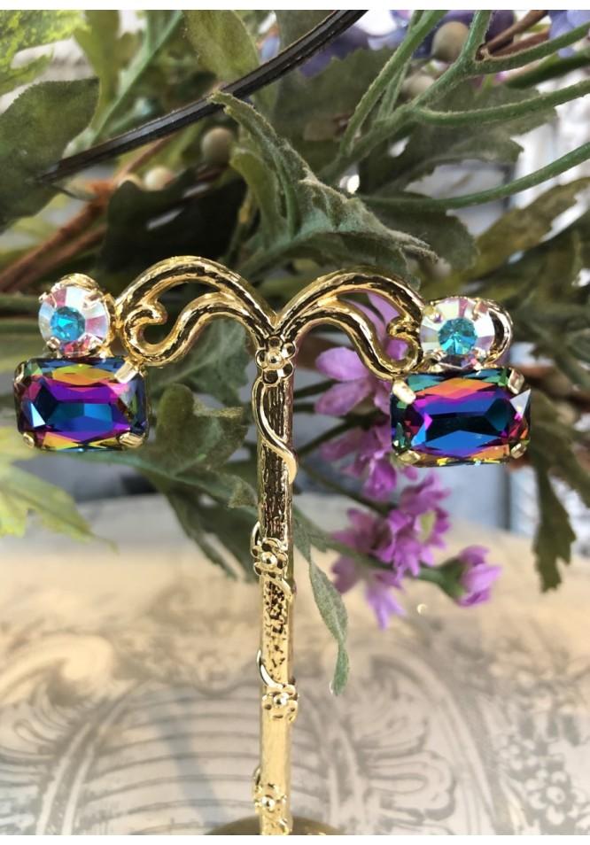 la muse Vintage style earring jewel colours