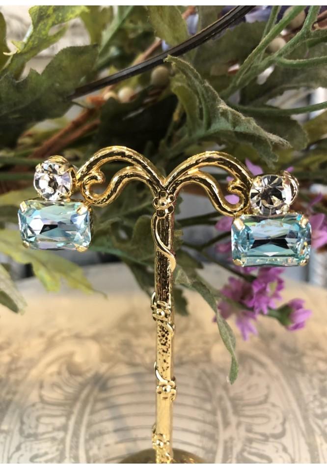 la muse Vintage style earrings turquise