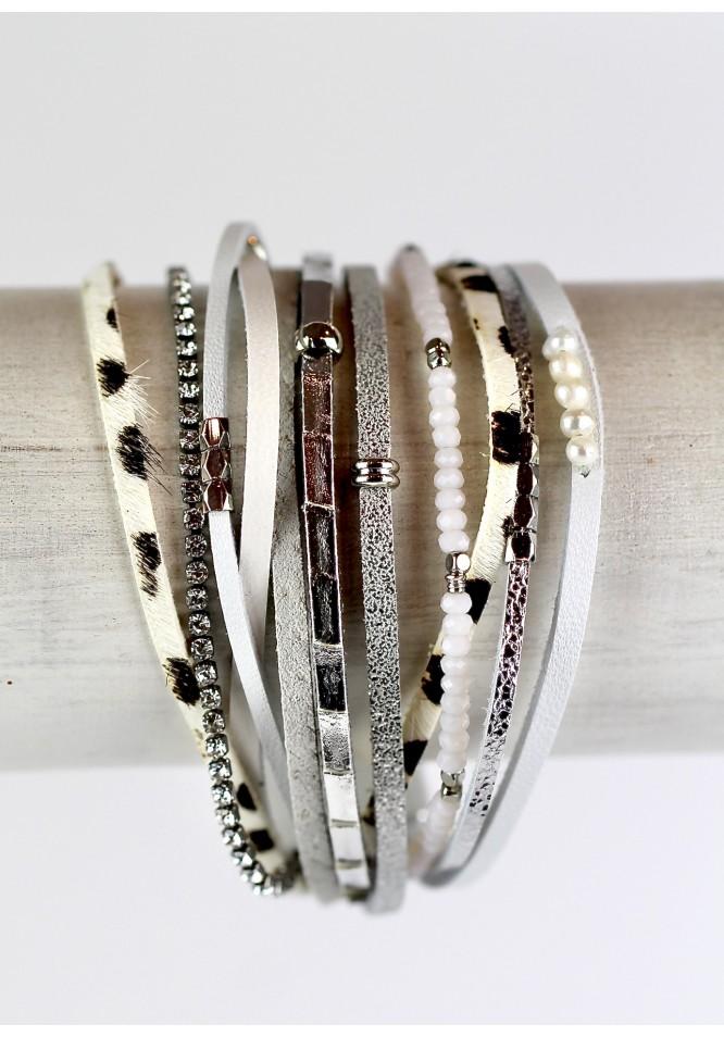 la muse Wrap around animal print bracelet