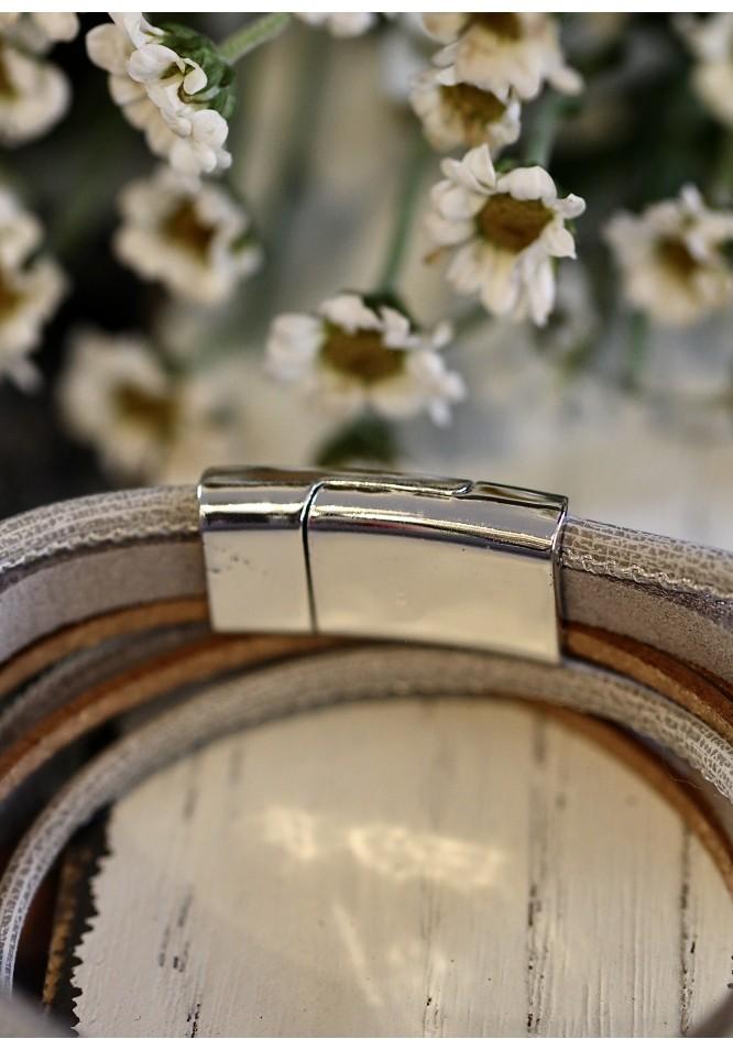 La Muse Wrap Around Bracelet With Crystal Baguette