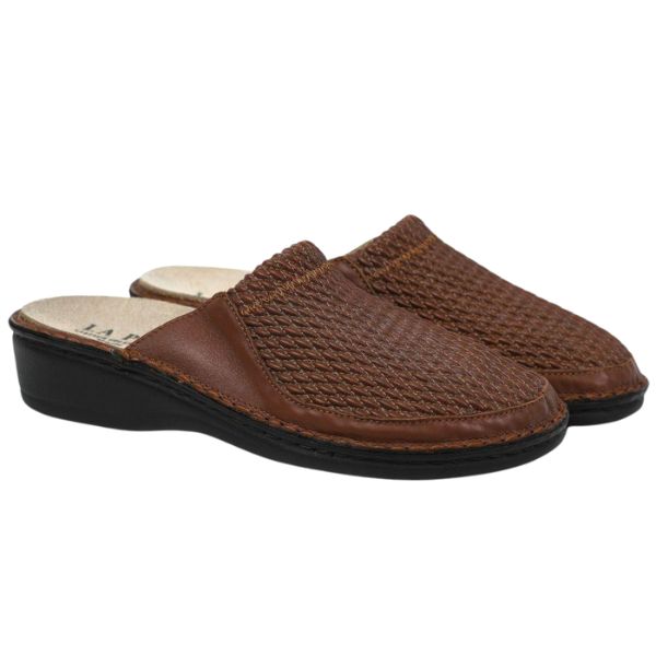 La Plume Flex Slide Women's Cork Black Leather