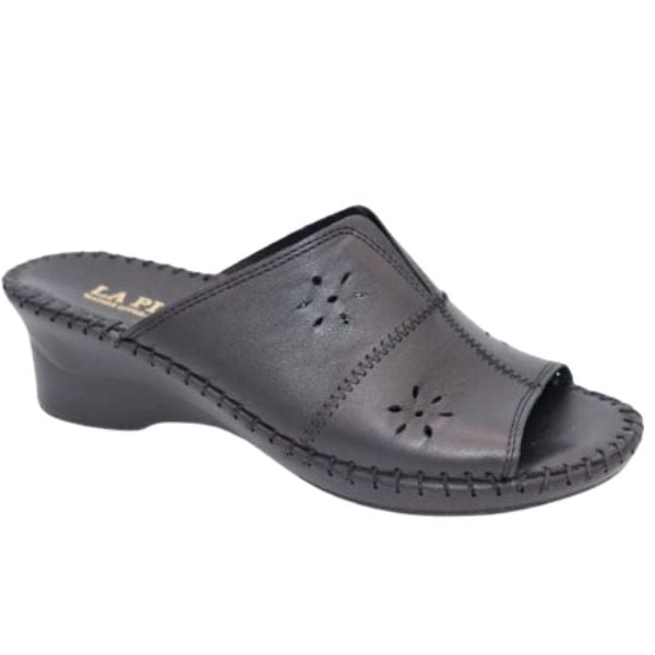 La Plume Gemini Women's Sandals Black Patent