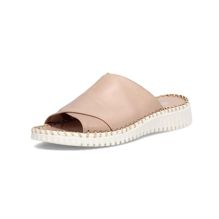la plume Gloria Women Slides Taupe Leather
