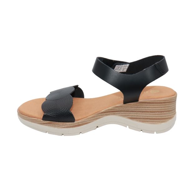 La Plume Honey Women's Sandals Black Leather